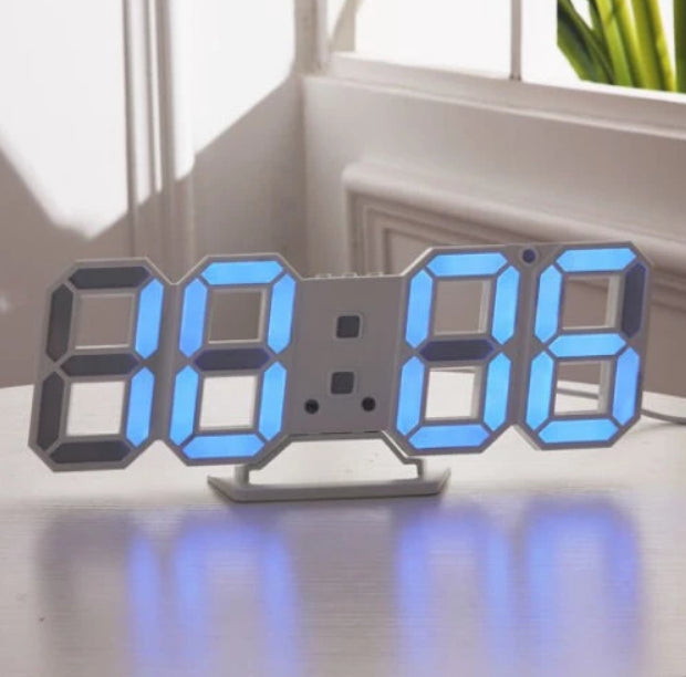 Ceas digital de perete Clip Sonic RV149, 3 nivele de intensitate , Alarma