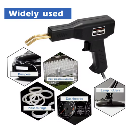 Trusa Pistol de lipit din plastic cu capse termice