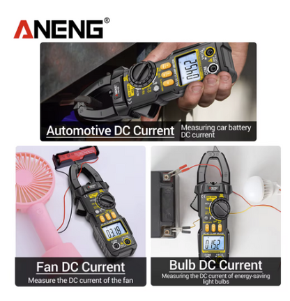 Clampermetru Cleste ampermetric digital pentru masurare tensiune intensitate rezistenta diode si continuite in circuit