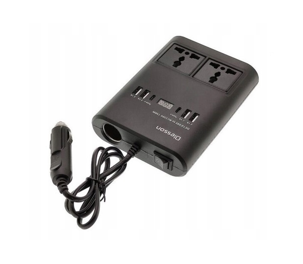 Invertor Auto 12v la 24v 220V/150W USB Bricheta Display Led