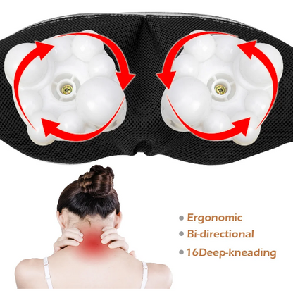 Aparat de Masaj Gat Umeri Spate Cervical Lombar Role 3D Infrarosu
