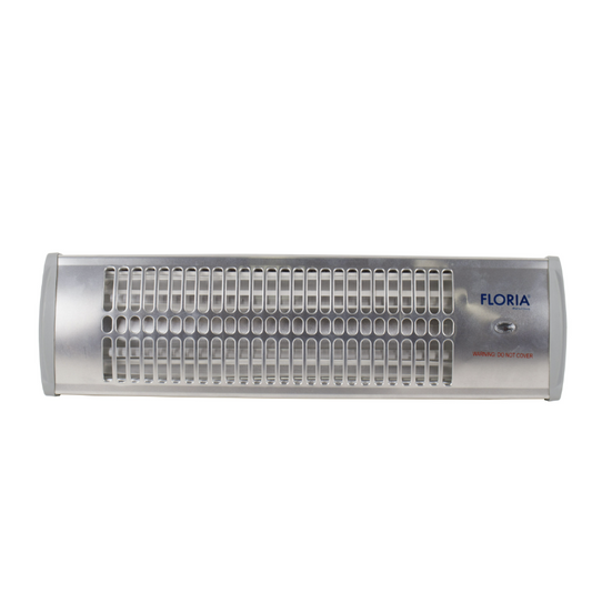 Radiator perete Quartz 2 rezistente , alb Zilan-Floria ZLN2997, 2 trepte 600/1200W, poate fi montat si pe tavan
