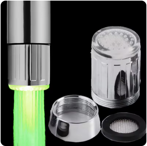 Cap de robinet cu LED si senzor de temperatura