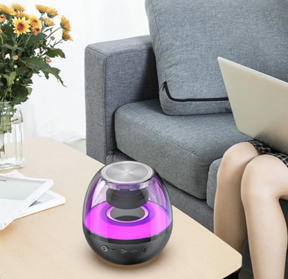 Mini boxa portabila cu extra bass RGB sunet 360 HD bluetooth Q YXB150