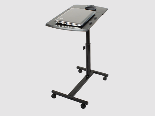 Masuta laptop din metal cu blat laminat, inaltime reglabila