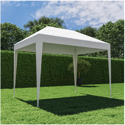 PAVILION ALB CU CADRU DE OTEL, 3 X 2 X 2.4 METRI