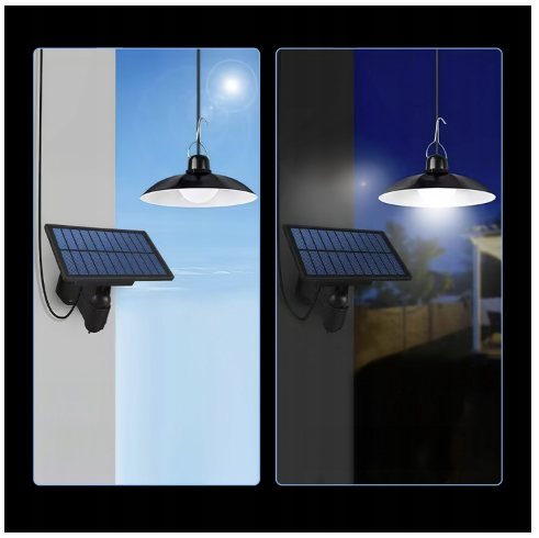 LAMPA SOLARA 16 LED-URI CU ABAJUR