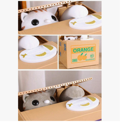 Pusculita automata model pisica, amuzanta interactiva, pentru copii