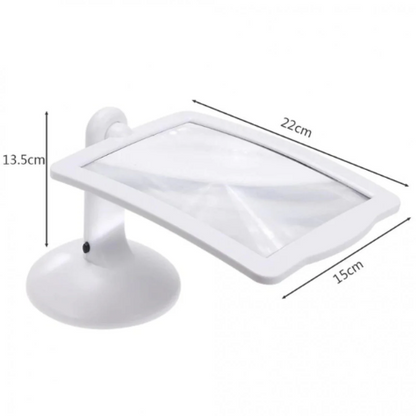 Lupa cu putere de marire 3X, led incorporat si suport de sustinere