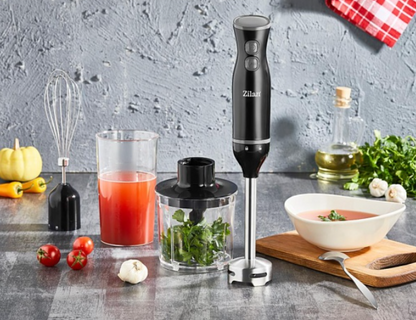 Mixer vertical Zilan ZLN5244 Negru, putere 250W, 2 viteze, mai multe capete
