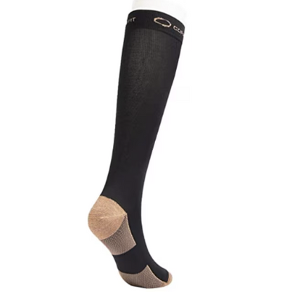 Ciorapi compresivi pentru alergare, atletism, sarcina, calatorii, Unisex, Negru
