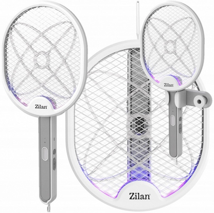 Paleta electrica anti-insecte Zilan Alba, 2800 Volti, lampa cu LED