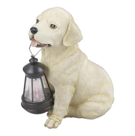Lampa solara LED, caine cu felinar