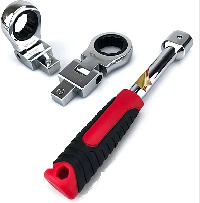 Cheie combinata rotativa cu capete 8 interschimbabile cu diametru variabil 8mm-19mm