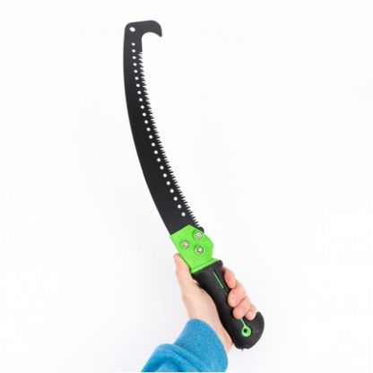 Fierastrau curbat negru cu carlig si maner verde Lider MX788 40CM