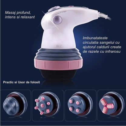 Aparat de masaj anticelulitic profesional 4 in 1 device, masaj profund, infrarosu, stimularea circulatiei