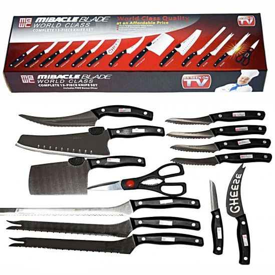 Set cutite compus din 13 piese Miracle Blade World Class
