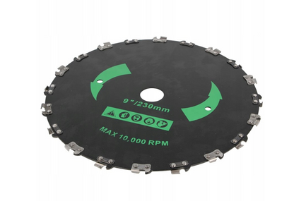 Disc NR 9 pentru motocoasa 230 X 20T cu dinti tip lant drujba MX693