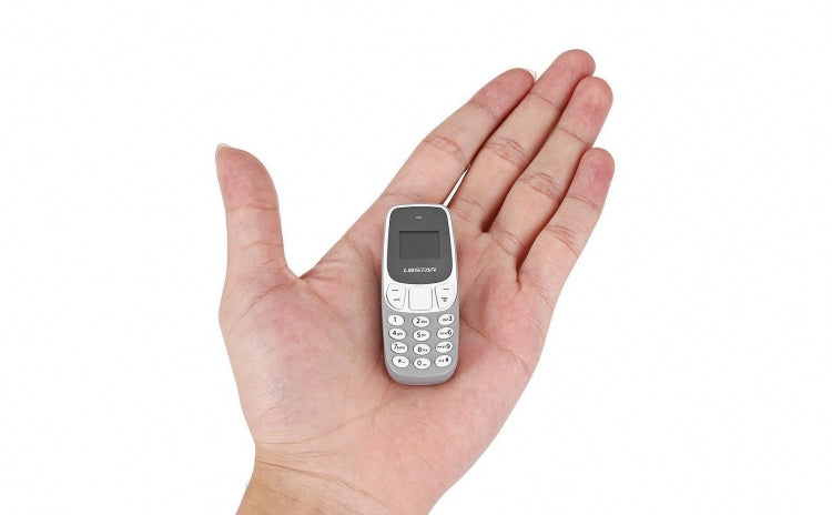 Mini telefon mobil, Dual SIM, OLED, 7 cm, 30 grame, 350mAh