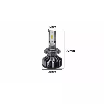 Set 2 becuri LED auto F2 H1, 80W
