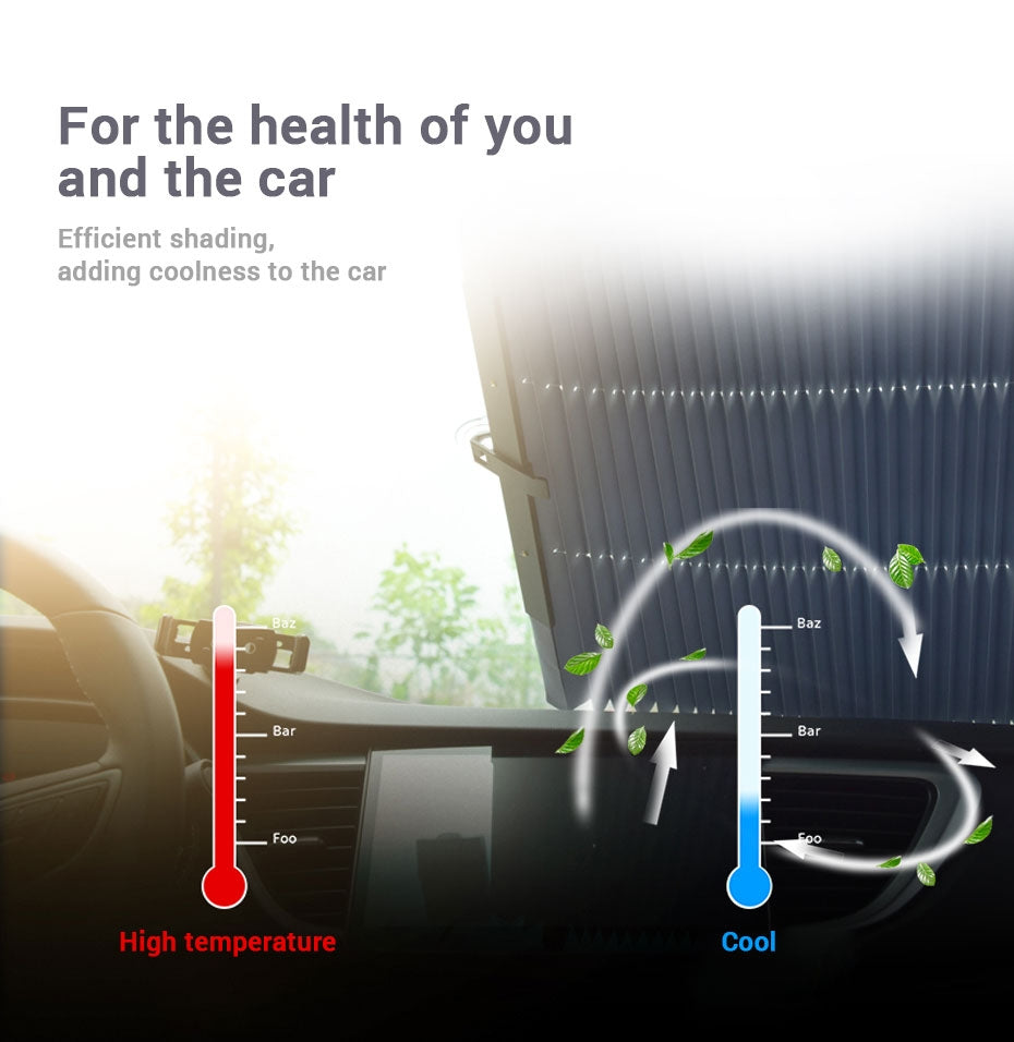 COPERTINA PARASOLAR AUTO IMPOTRIVA RAZELOR UV, FIXARE PRIN VENTUZE