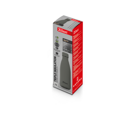 Sticla Termos Zilan ZLN0822 din inox, capacitate 500ml, metine rece pana la 24 ore si cald pana la 18 ore