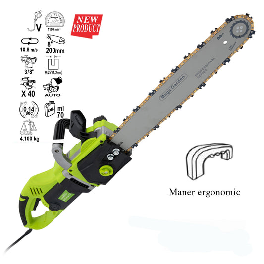 MOTOFIERASTRAU ELECTRIC CU MANER ERGONOMIC 3000W, 1100 RPM
