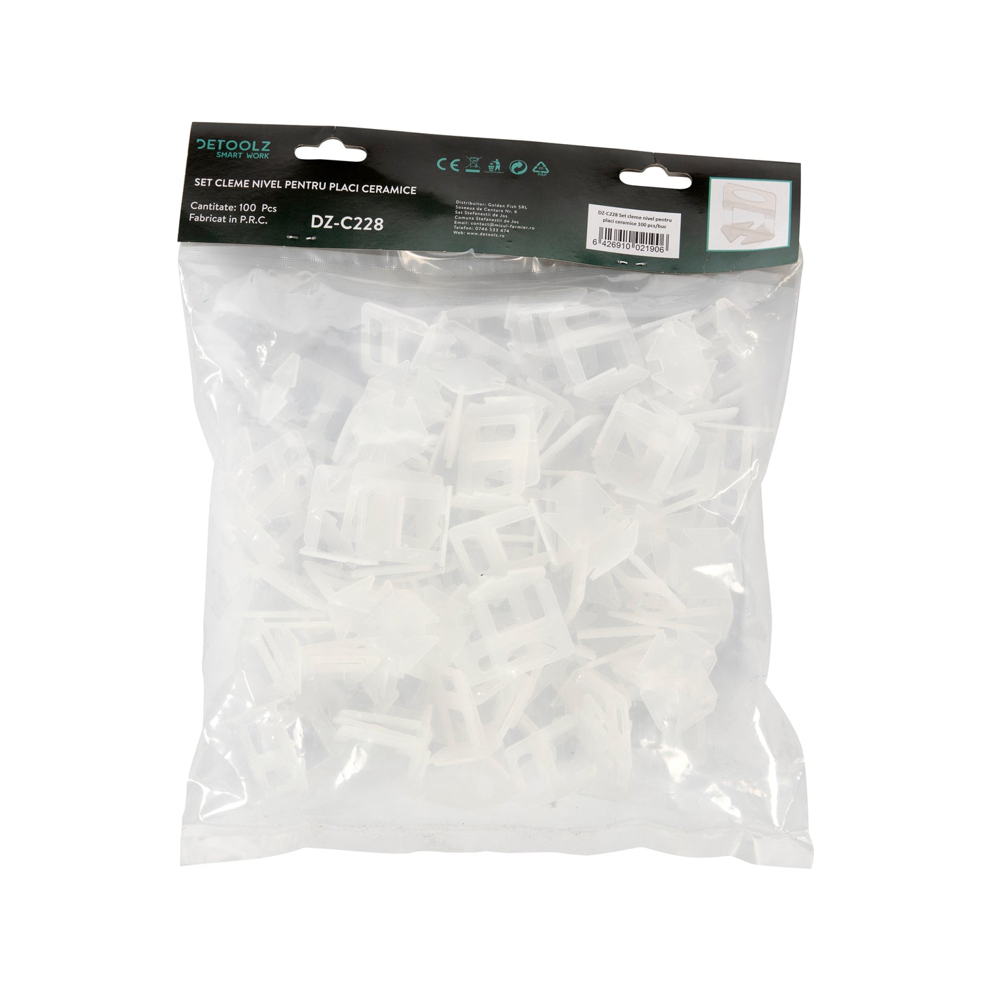 Set cleme nivel pentru placi ceramice 100 pcs/buc