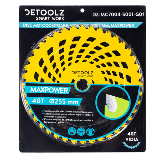 Disc motocositoare 40T Vidia, 255 x 25.4 x 2 mm, MaxPower