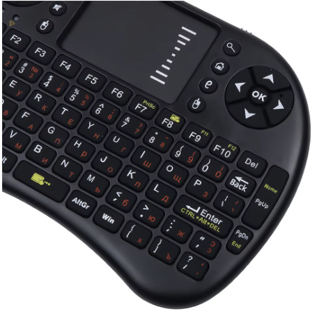 Tastatura Mini Wireless Q K07 cu Touchpad 2.4 GHz Iluminare RGB 7 Culori