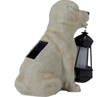 Lampa solara LED, caine cu felinar