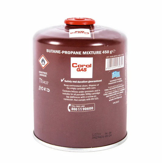 Rezerva gaz 450 g cu valva si filet 7/16"