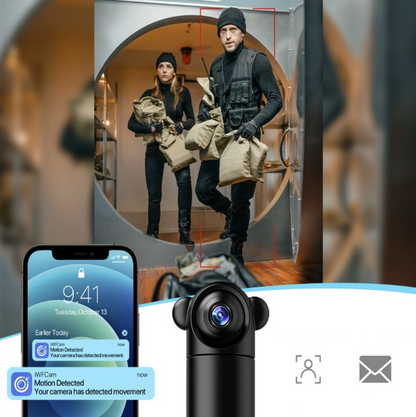 Mini camera supraveghere Andowl Q SX82 4K Wifi rotativa