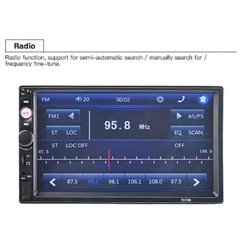 Mp5 player auto 7012B 2DIN TouchScreen 7", Bluetooth, USB, AUX, CAMERA Mansalier