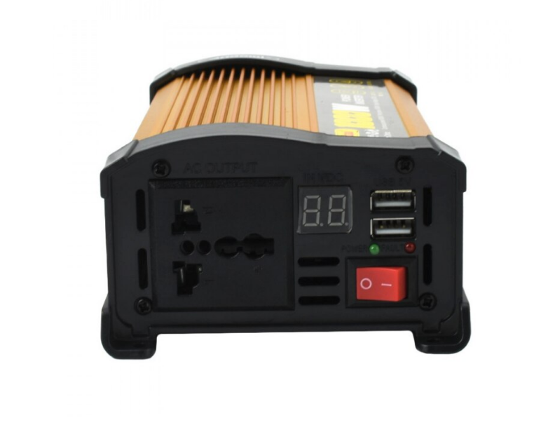 Invertor de tensiune auto KS1000 putere 1000W 12V 220V