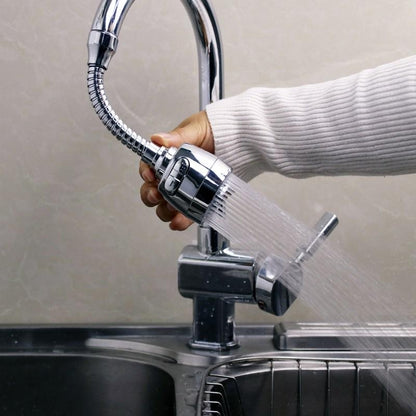 Extensie flexibilă pentru robinet, cu rotație 360° și filtru de apă