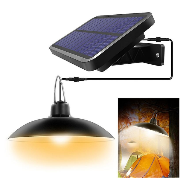 LAMPA SOLARA 16 LED-URI CU ABAJUR
