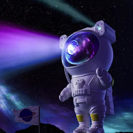 Astronaut Proiector Galaxy LED, Proiectii Constelatii, Multicolor, Lampa Veghe