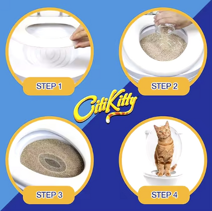 KIT PENTRU EDUCAREA PISICILOR LA TOALETA