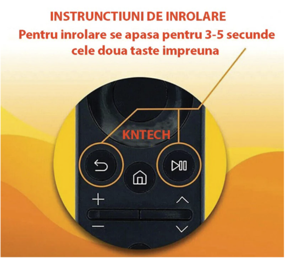 Telecomandă TV SAMSUNG 4K IR + Bluetooth modele 2020+ cu incarcare solara