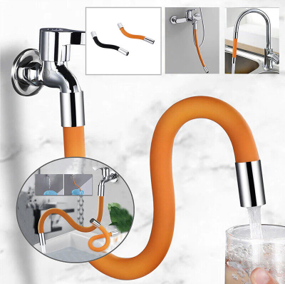 Set 2 x Prelungitor Flexibil Tip Furtun pentru Robinet 50 CM