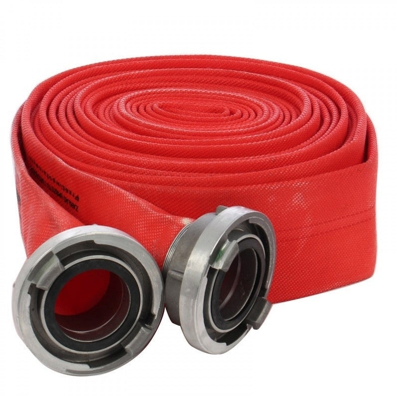 Furtun pompier 2'' 20M 8 BARI ROSU cu cuple PREMIUM LIDER MX956