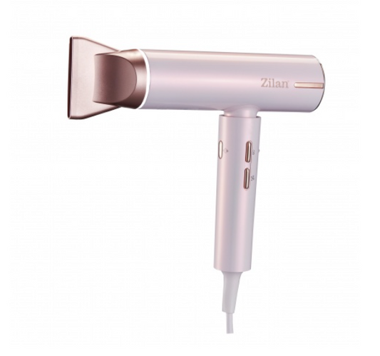 Uscator de par Zilan ZLN9181, tehnologie IQ, 3 trepte de viteza si temperatura, Functie ionica, 1800W