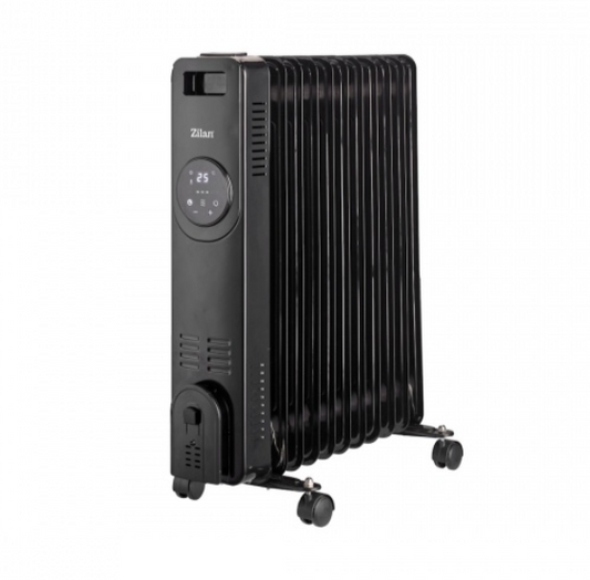 Calorifer electric Zilan ZLN8436 Negru, putere 2500W, termostat reglabil, indicator luminos