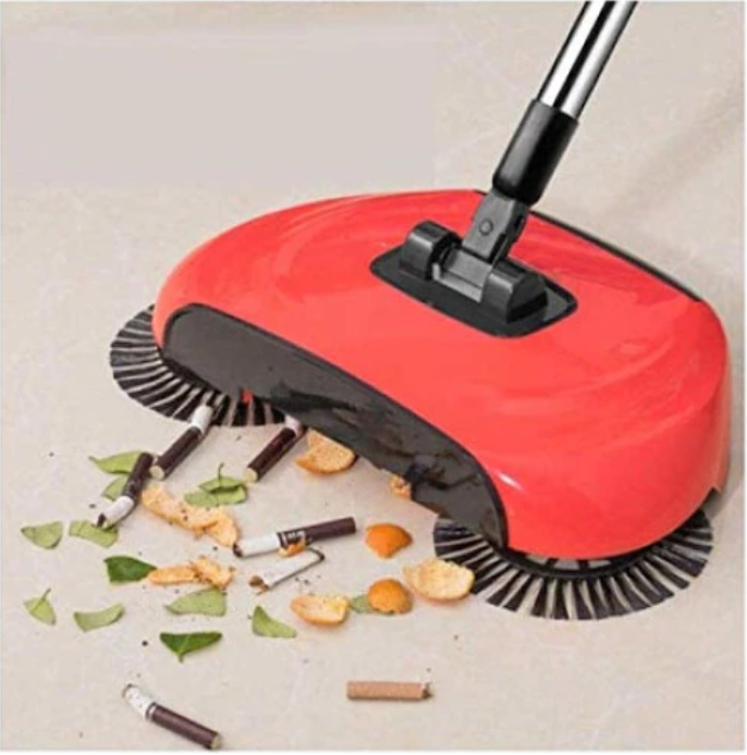 Matura Manuala Telescopica Sweep Drag, Perii Rotative, Rosie