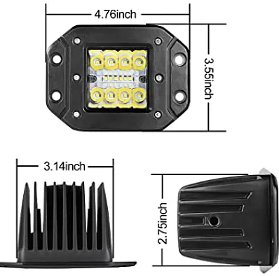 Proiector auto 48W 4/6/4 LED 3 randuri 12/24v