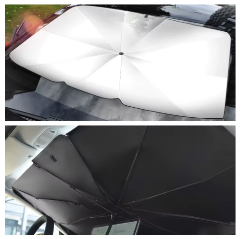 Parasolar pliabil pentru masina tip umbrela 140X60 cm