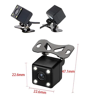 Camera auto marsarier cu 4 LEDURI