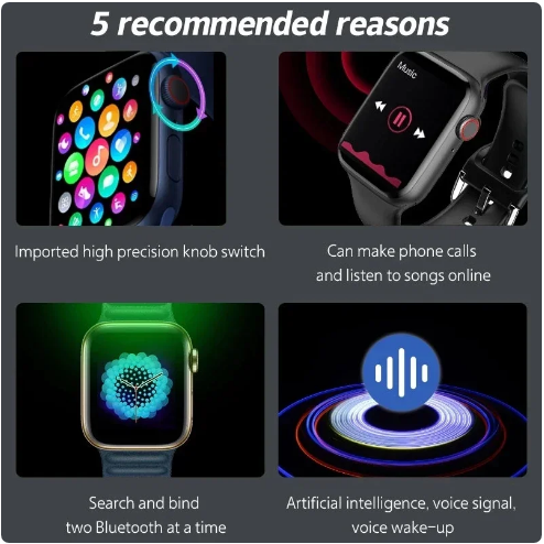Ceas Smartwatch Andowl G1 Black Sport Band