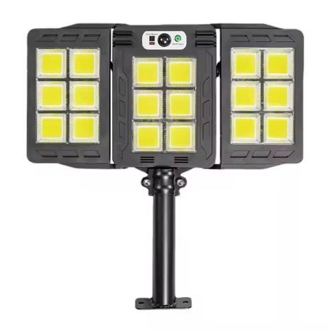 Lampa solara tripla cu Smart Sensor si telecomanda